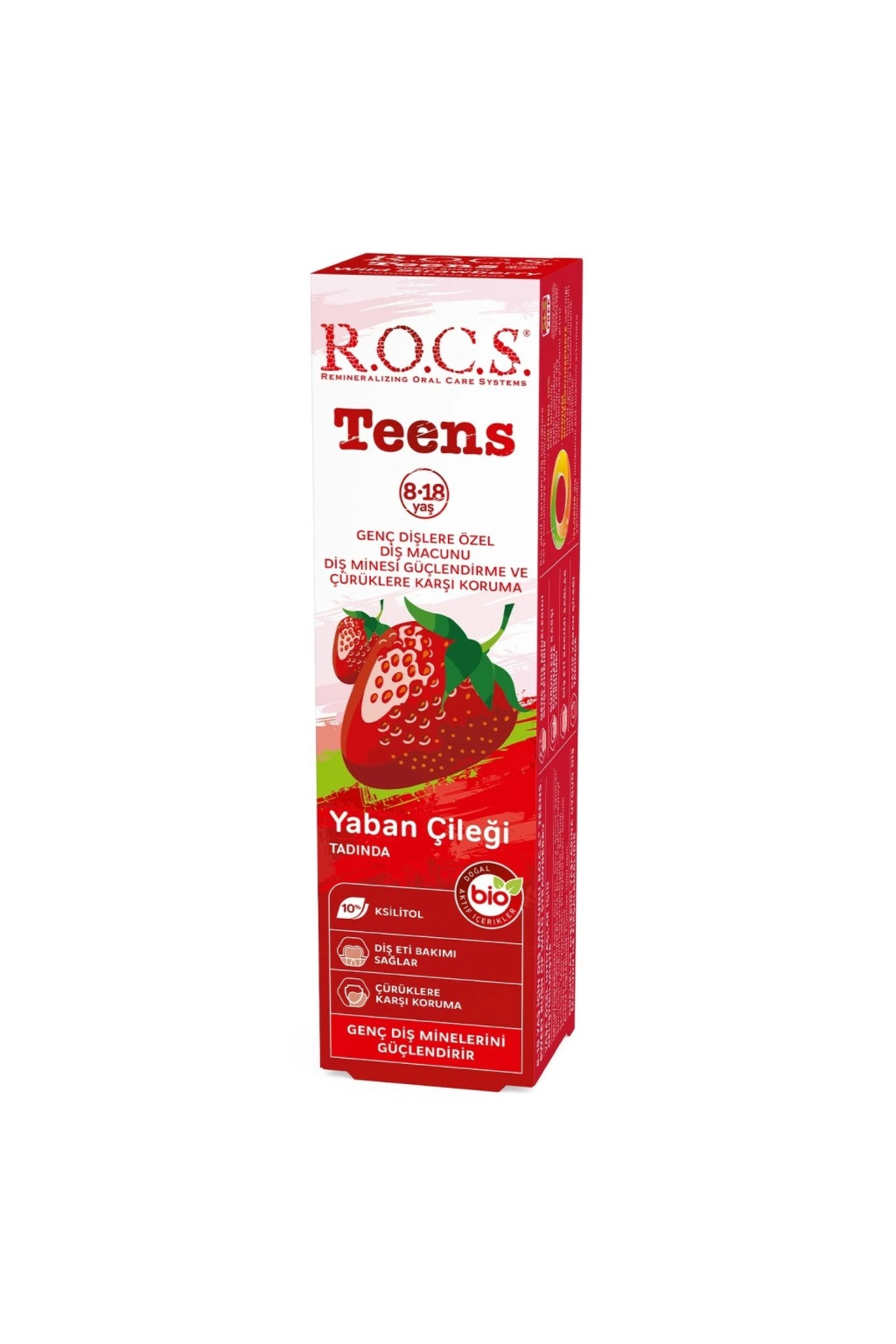 Mey İthalat® .Teen Yaban Çileği Diş Macunu 8-18 Yaş 60 ml — HFK-MMEYXT356126-00004