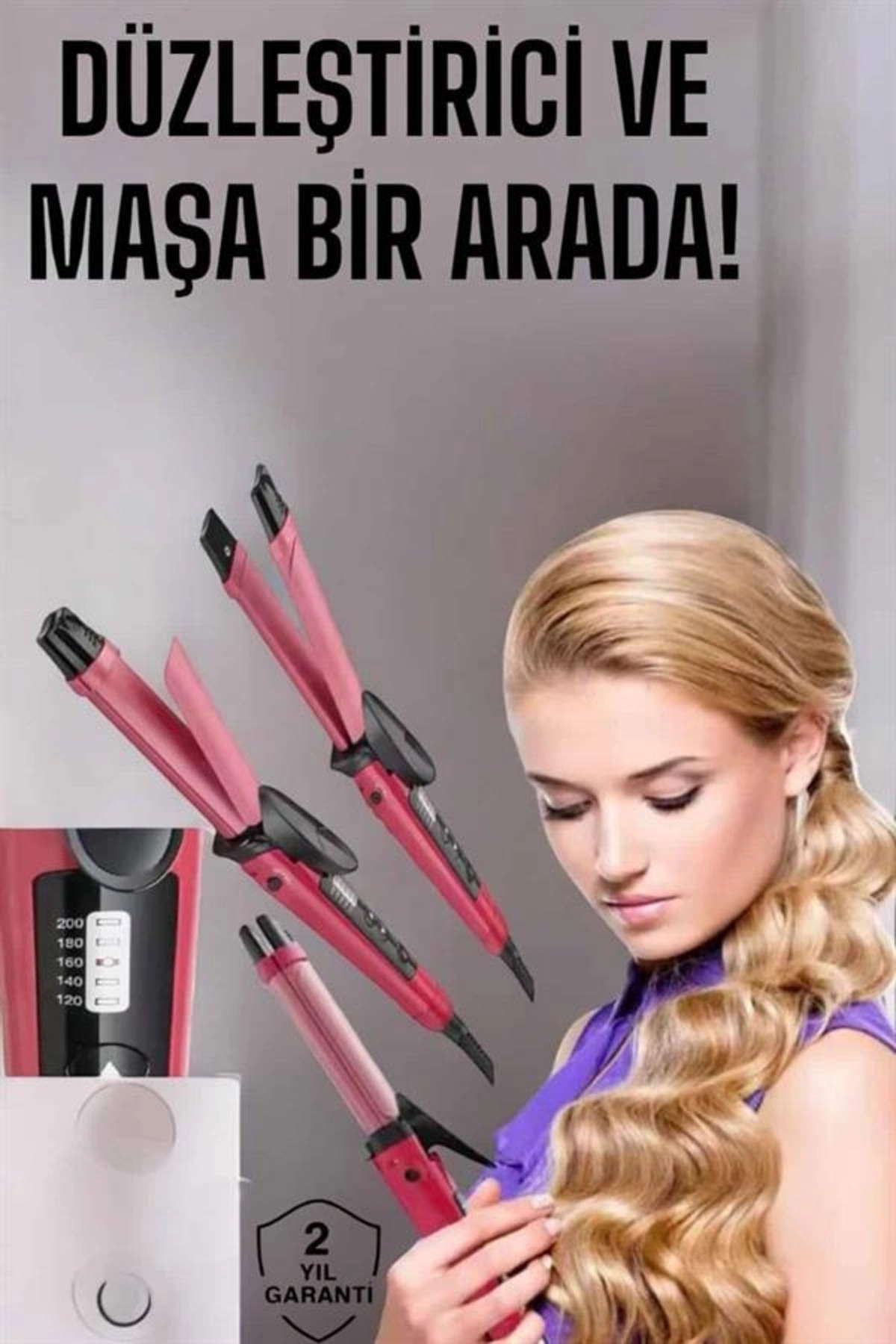 ® Saç Şekillendirici Düzleştirici Ve Maşa Isı Ayarlı — FP-MMEYTDUUCZKLMAADZLETRC1 — تصویر 2 از 5