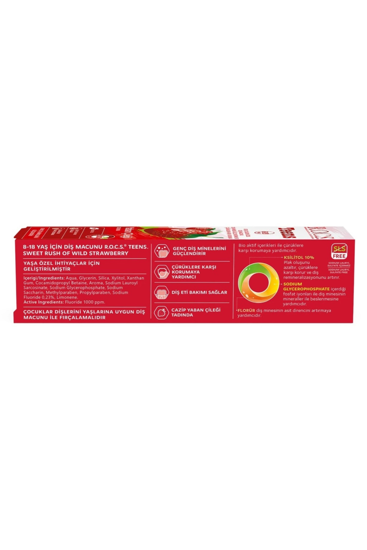 Mey İthalat® .Teen Yaban Çileği Diş Macunu 8-18 Yaş 60 ml — HFK-MMEYXT356126-00004 — تصویر 4 از 5