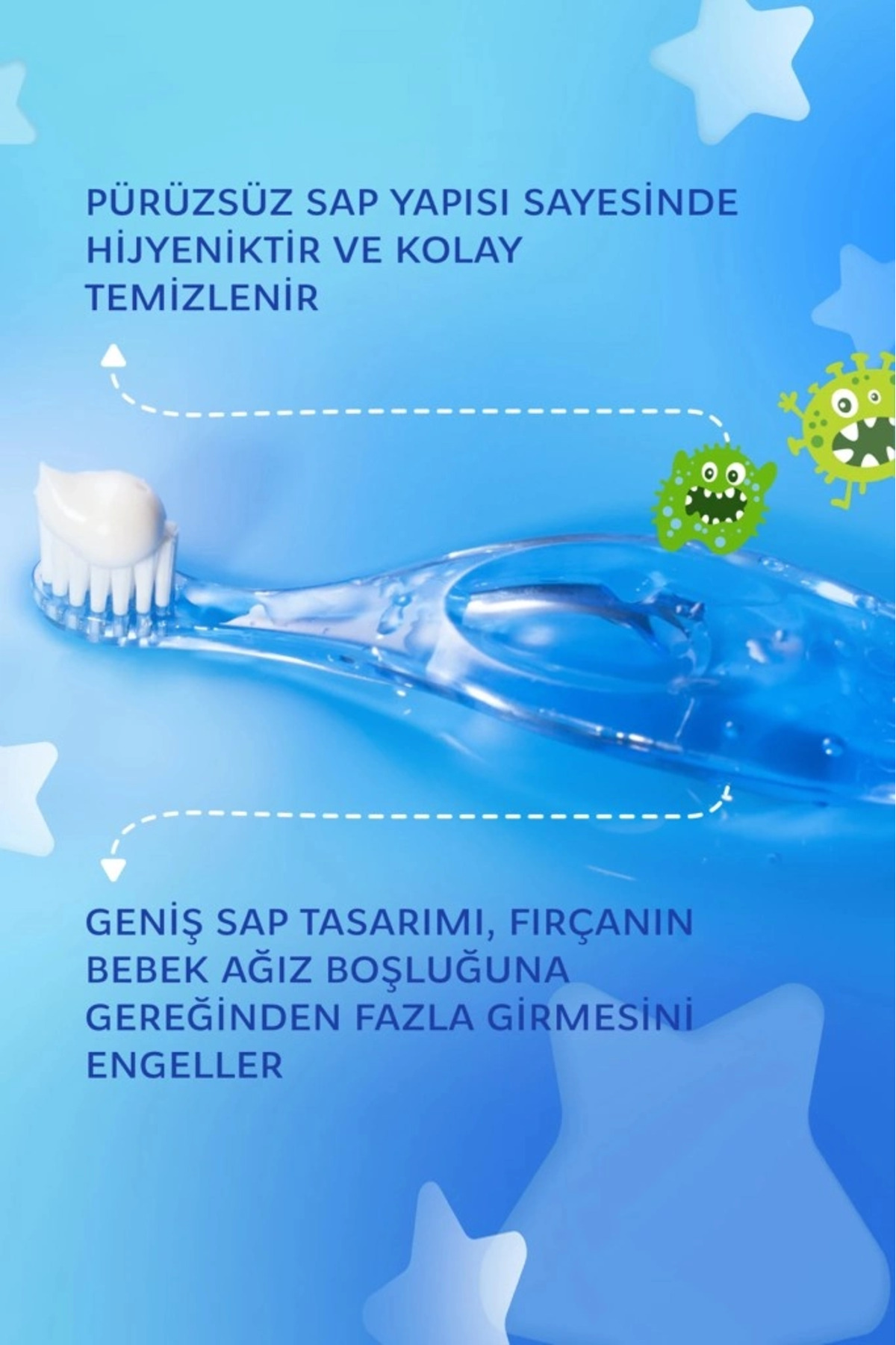 Mey İthalat® .Baby Ekstra Soft Diş Fırçası 0-3 Yaş — HFK-MMEYXT356126-00002 — تصویر 4 از 5
