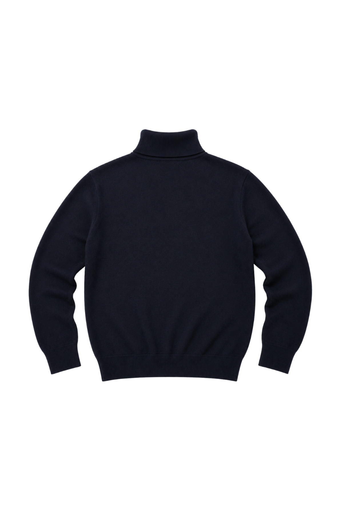 BattalModa Erkek Büyük Beden Lacivert Tam Balıkçı Triko Kazak 3XL-4XL-5XL-6XL görsel 5