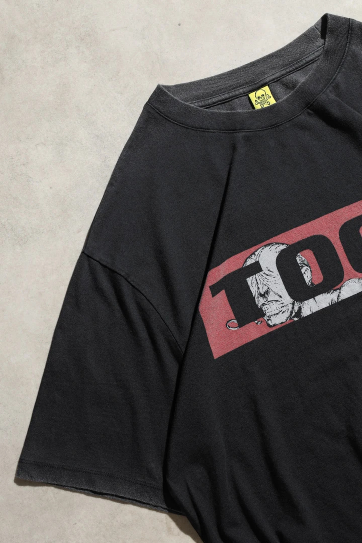 Overdrive Tool Medicine Twins Oversize Tersten Acid Yıkamalı Unisex Siyah Kısa Kol Tshirt görsel 4
