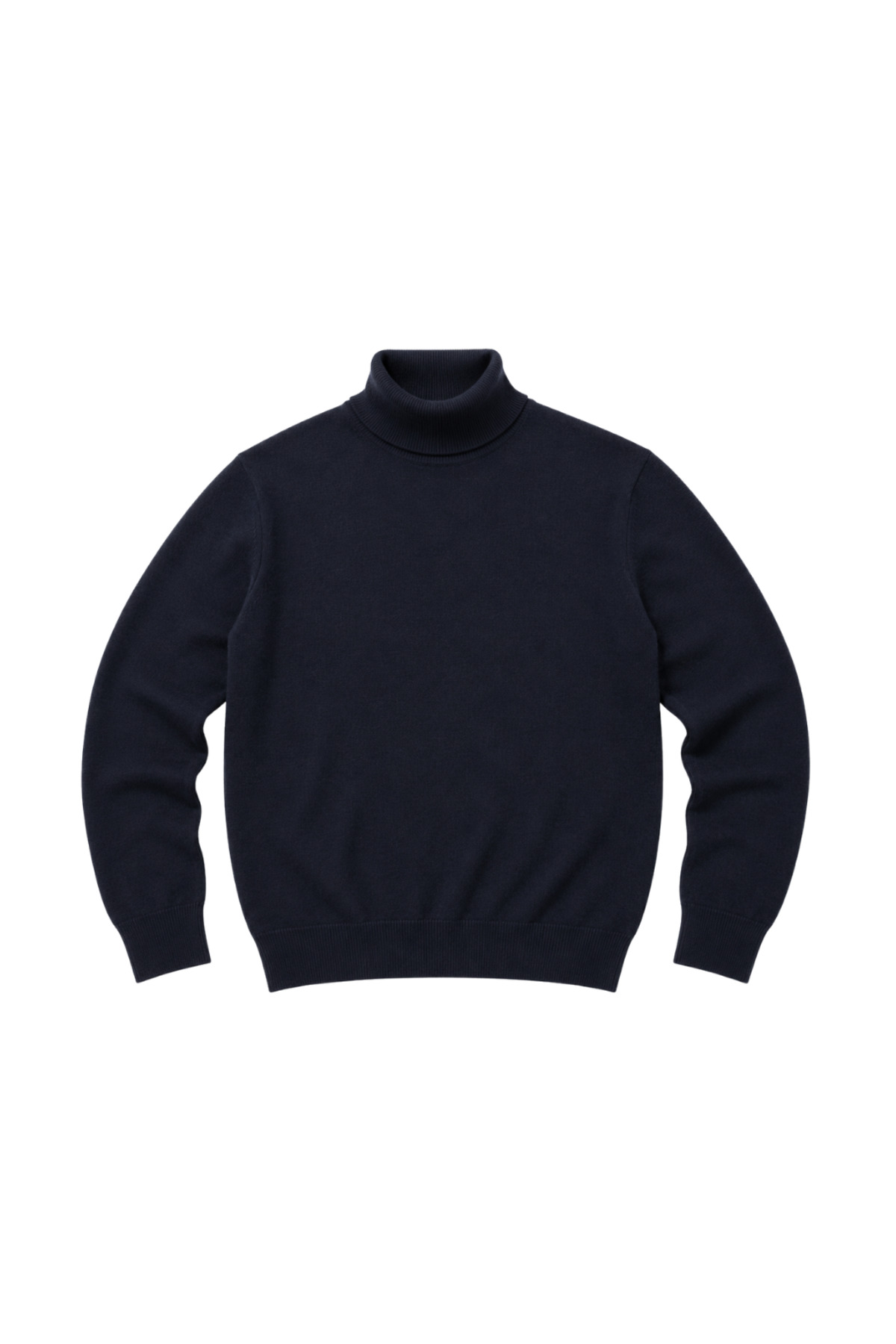 BattalModa Erkek Büyük Beden Lacivert Tam Balıkçı Triko Kazak 3XL-4XL-5XL-6XL görsel 4