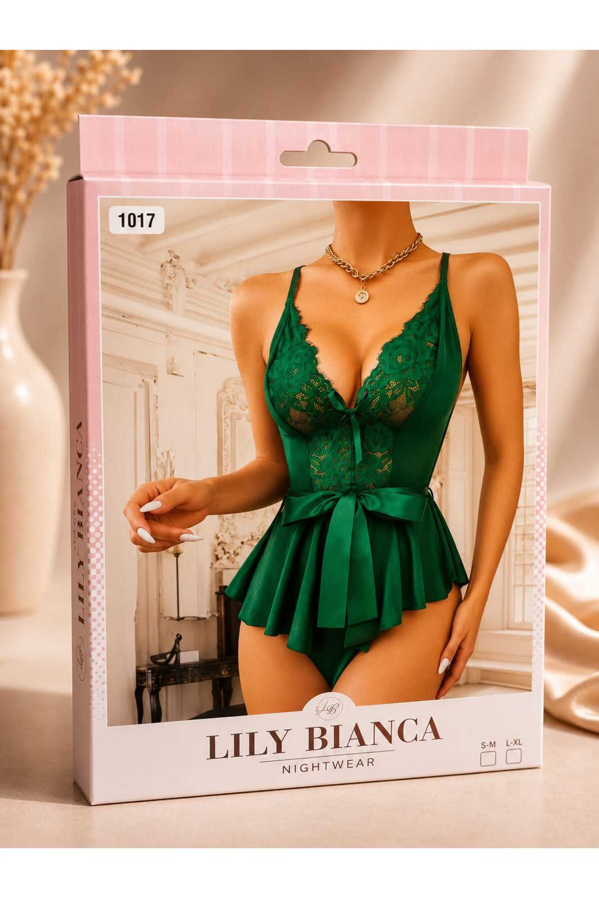Lillie Lily bianca tül gecelik