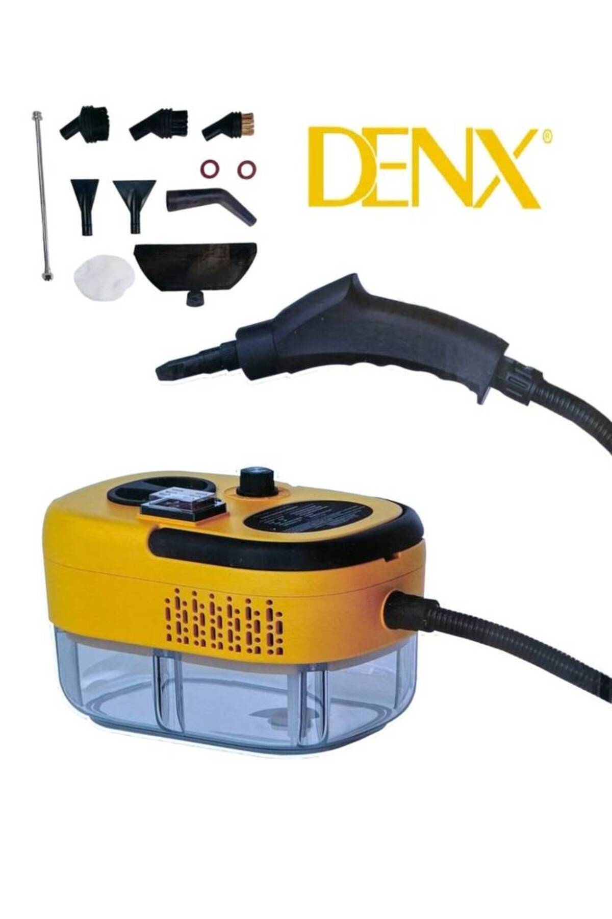 منظف البخار من DENX بقوة 1500 واط تنظيف عميق للكنب والمفارش