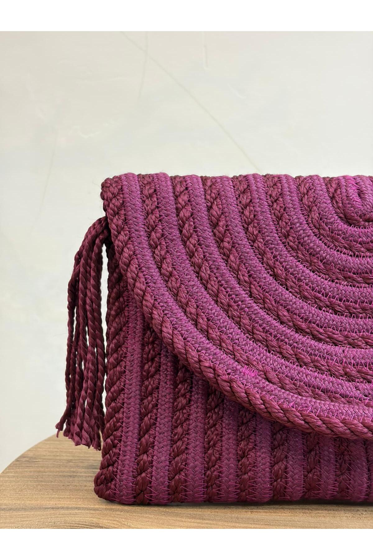 MaVaux El Geçirme Detaylı Zarf Portföy Clutch Çanta görsel 5