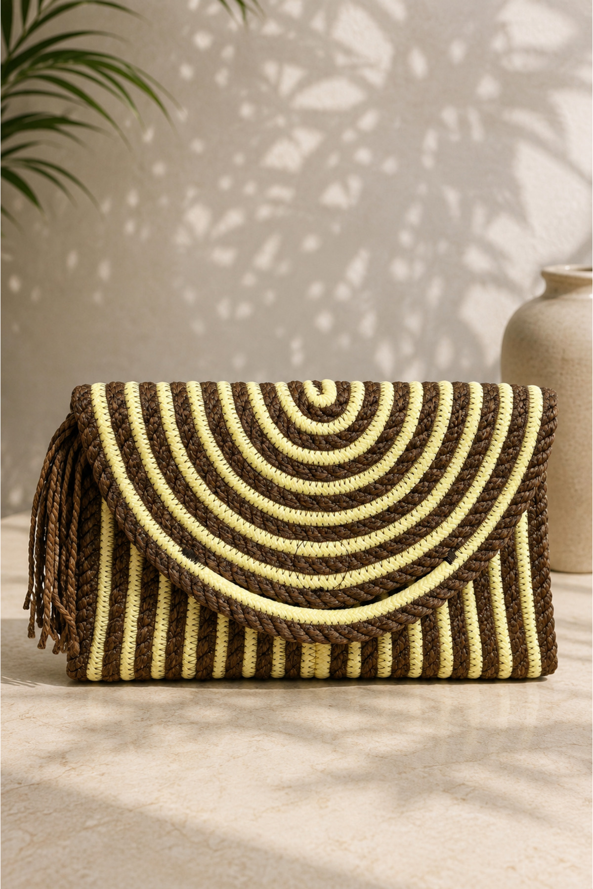 MaVaux El Geçirme Detaylı Zarf Portföy Clutch Çanta görsel 2