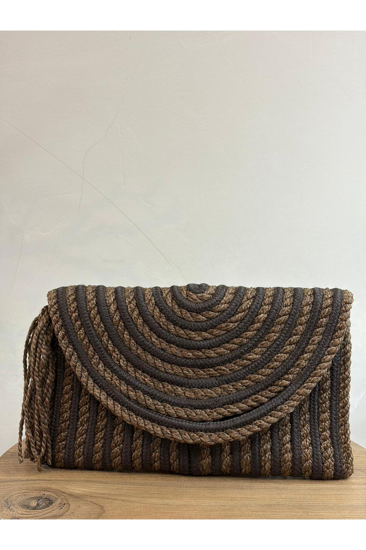 MaVaux El Geçirme Detaylı Zarf Portföy Clutch Çanta görsel 4