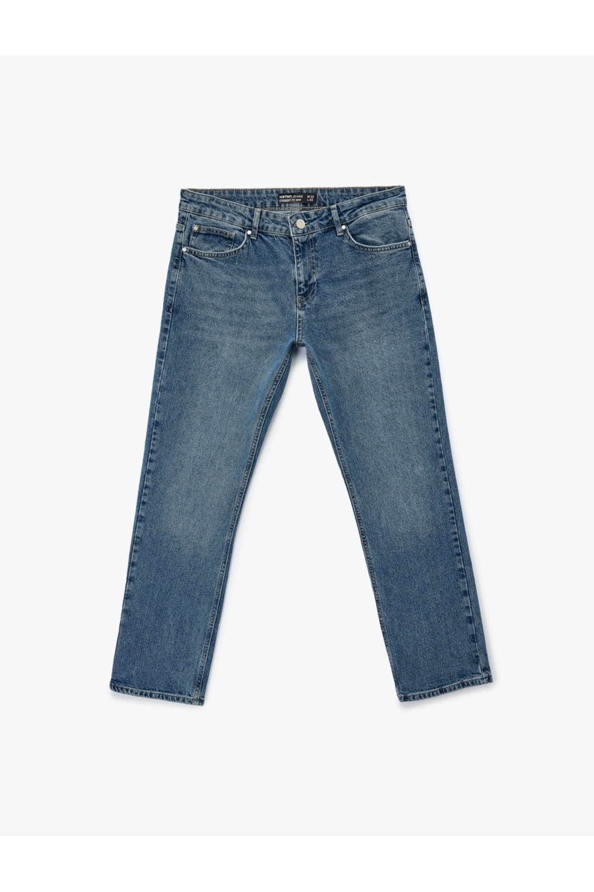 Cep Detaylı Pamuklu Jean - Mark Straight Jeans