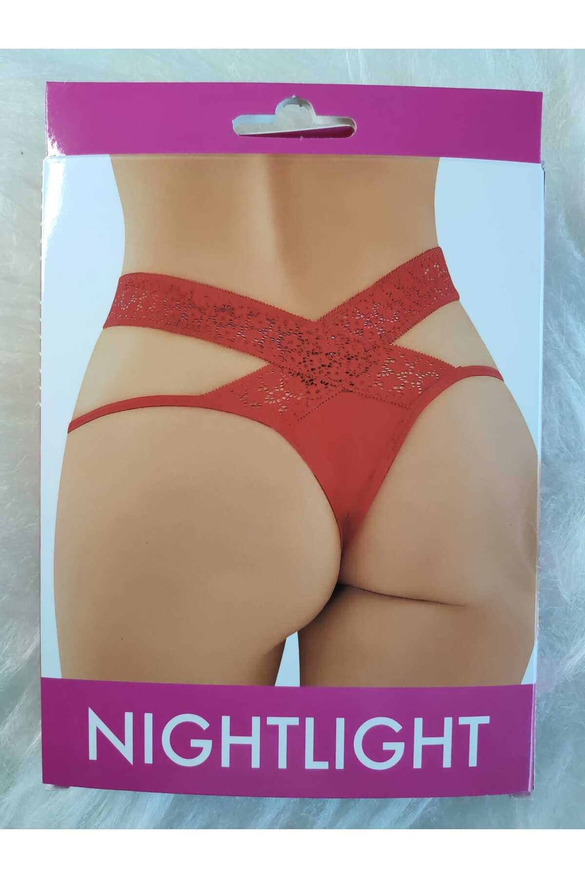 Lillie Nightlight dantel detaylı fantazi tanga detay