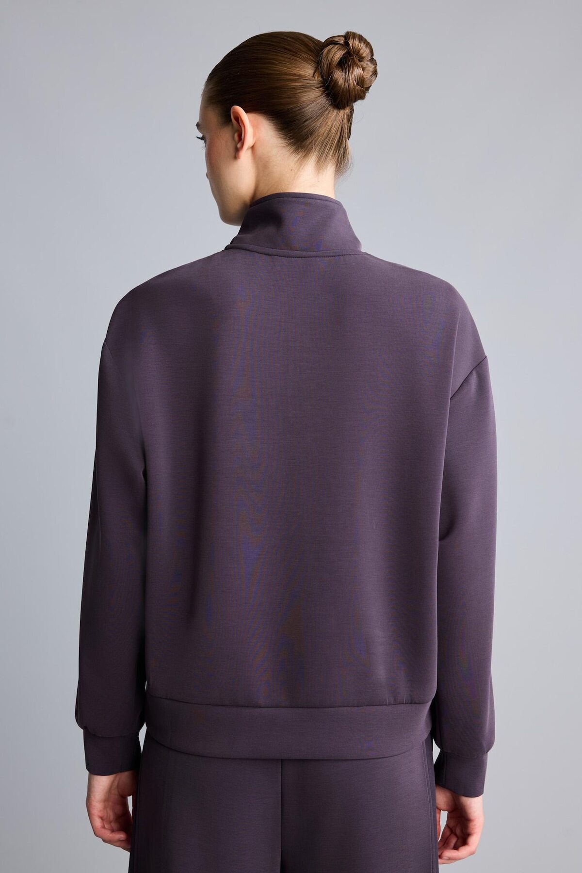 DeFacto Ultra Yumuşak Standart Fit Yarım Fermuarlı Biyeli Dik Yaka Modal Sporcu Basic Sweatshirt H4537AX26AU görsel 8