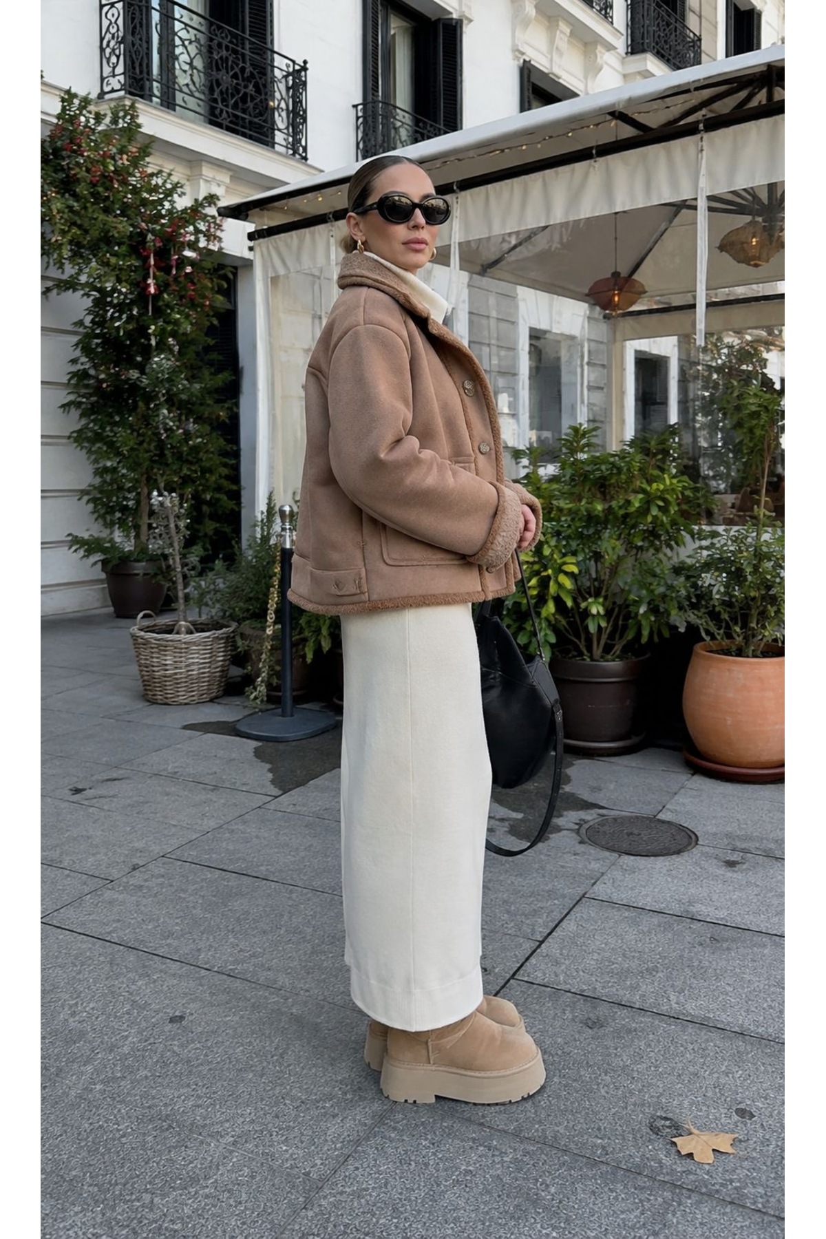 VERYMODA Nubuk Yakası Kürklü Mont görsel 2