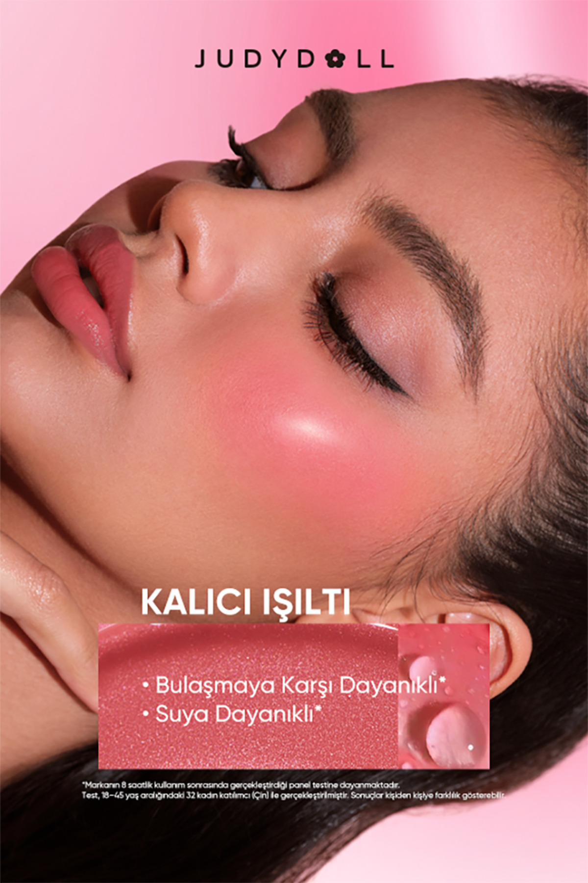 رژگونه درخشان چرخشی شماره 02 رز شبنم‌دار | هایلایتر و رژگونه مایع در یک بسته — صورتی AU2600041 — تصویر 7 از 9