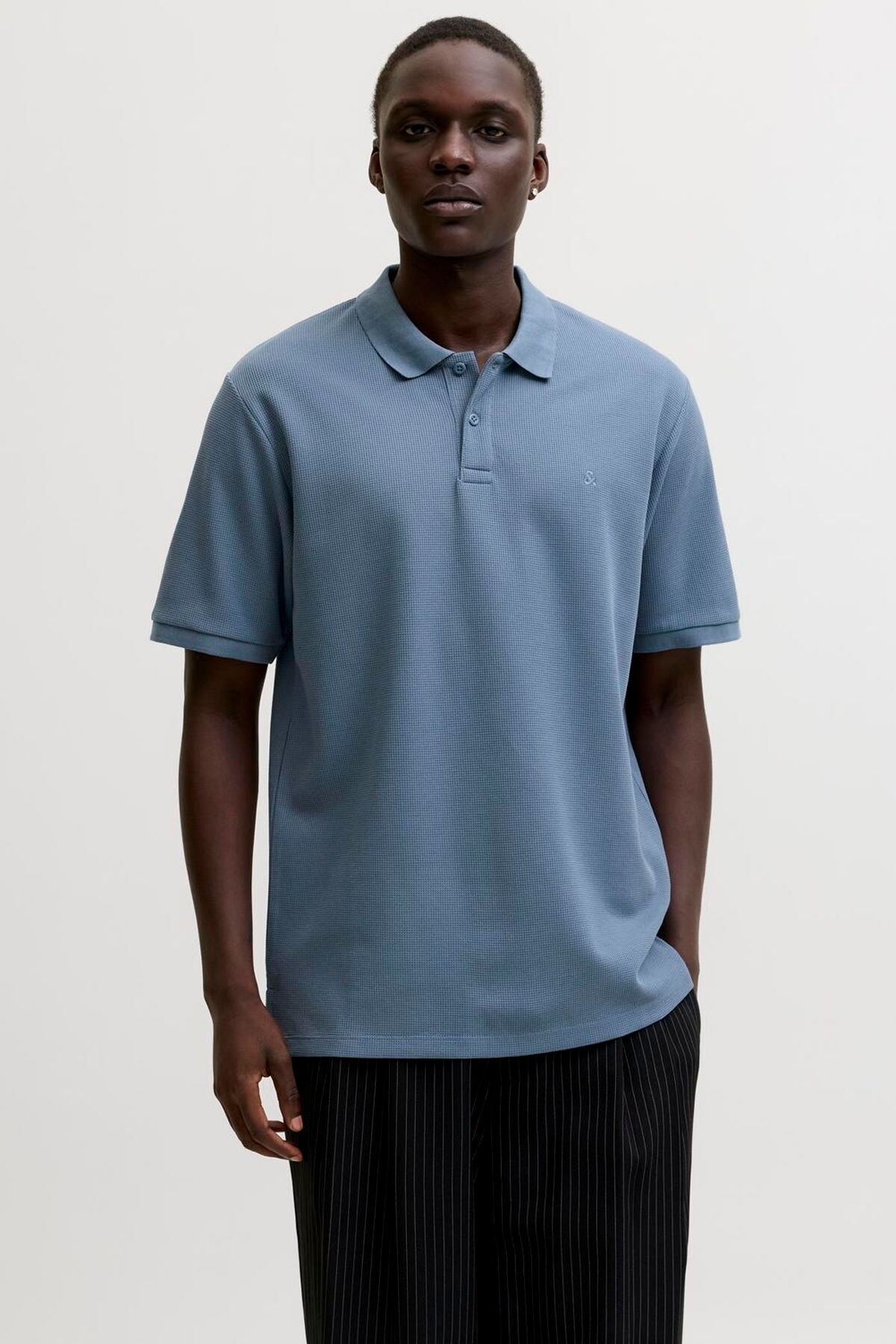 تی‌شرت آستین کوتاه مردانه پولو - آستین جک اند جونز پولوشرت Jack & Jones