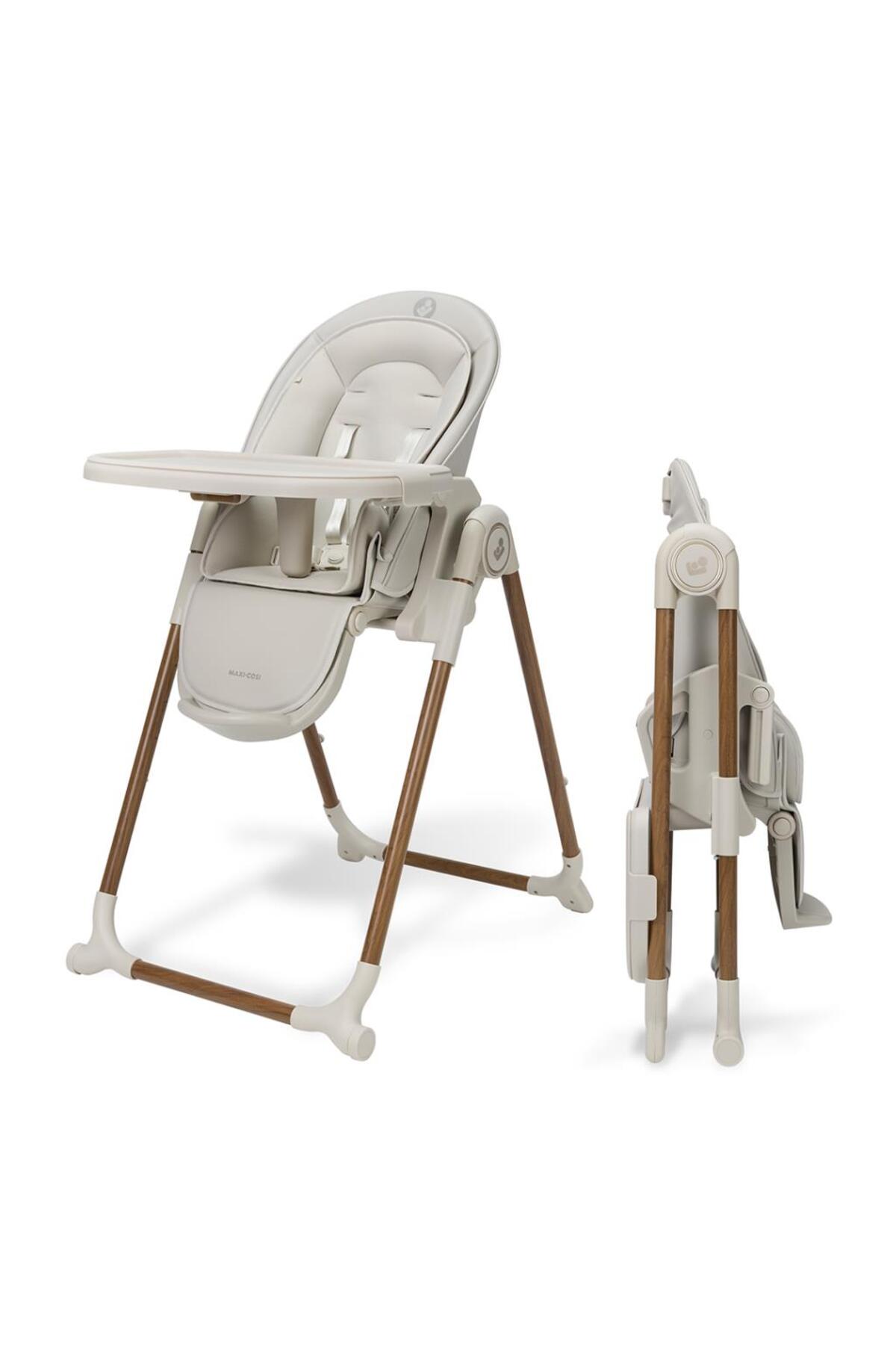 MAXİ-COSİ Ava Plus 2'si Bir Arada Leke Tutmayan Ultra Kompakt Mama Sandalyesi Beige