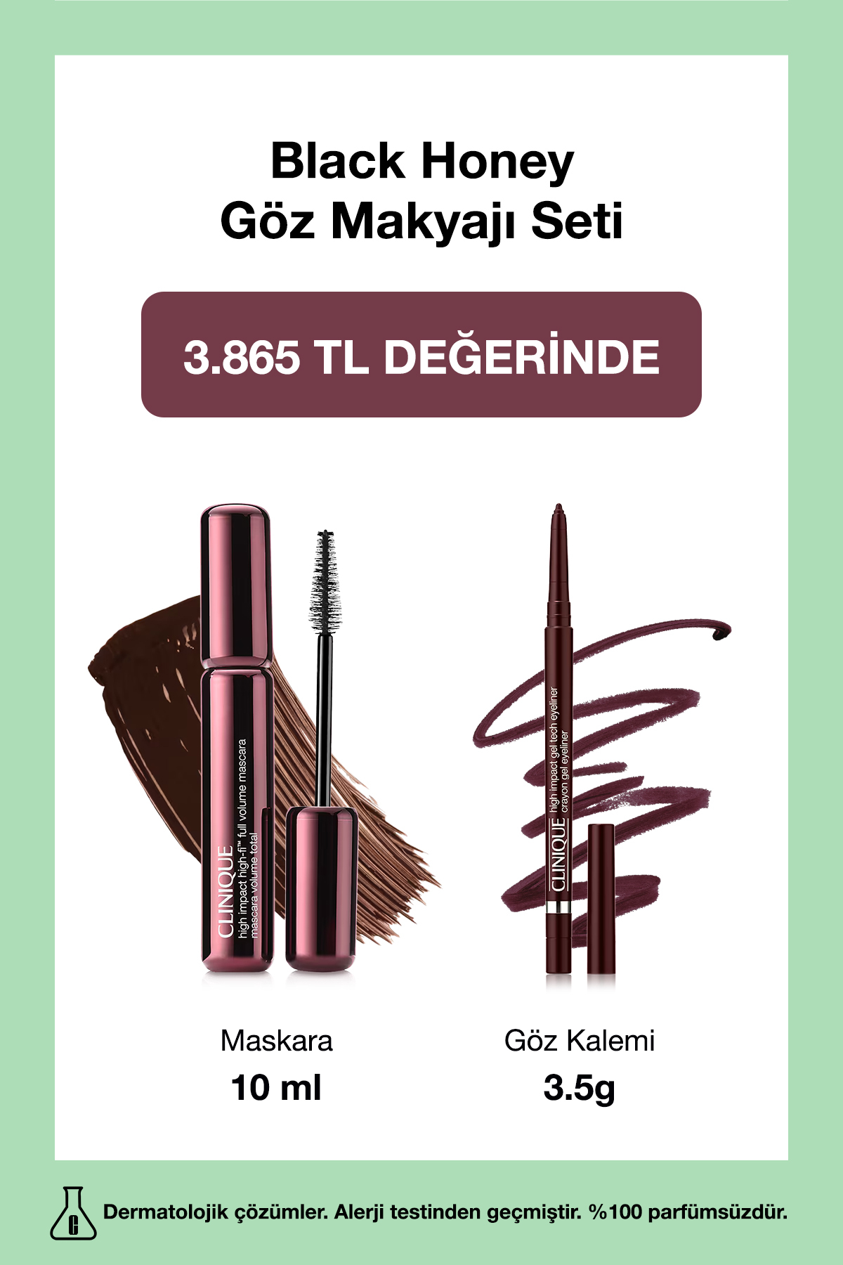 Clinique ست آرایش چشم عسلی مشکی — CLTY32