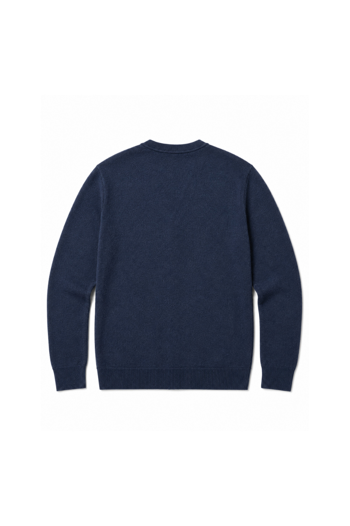 BattalModa Erkek Büyük Beden Melanj Lacivert Cepli Düğmeli Triko Hırka 3XL-4XL-5XL-6XL görsel 5