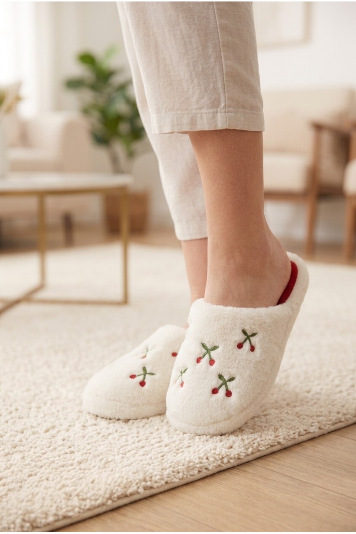 Moda Frato 3'lü Paket LOVELY Kapalı Kadın Terlik Ev Terliği Ses Yapmayan Taban Yumuşak Rahat Terlik görsel 5