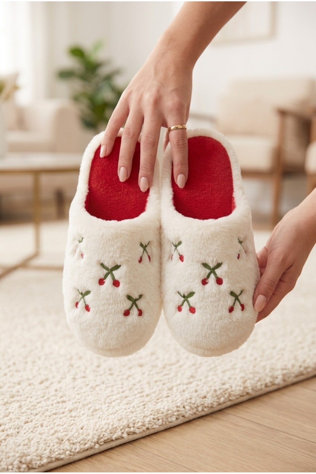 Moda Frato 3'lü Paket LOVELY Kapalı Kadın Terlik Ev Terliği Ses Yapmayan Taban Yumuşak Rahat Terlik görsel 3