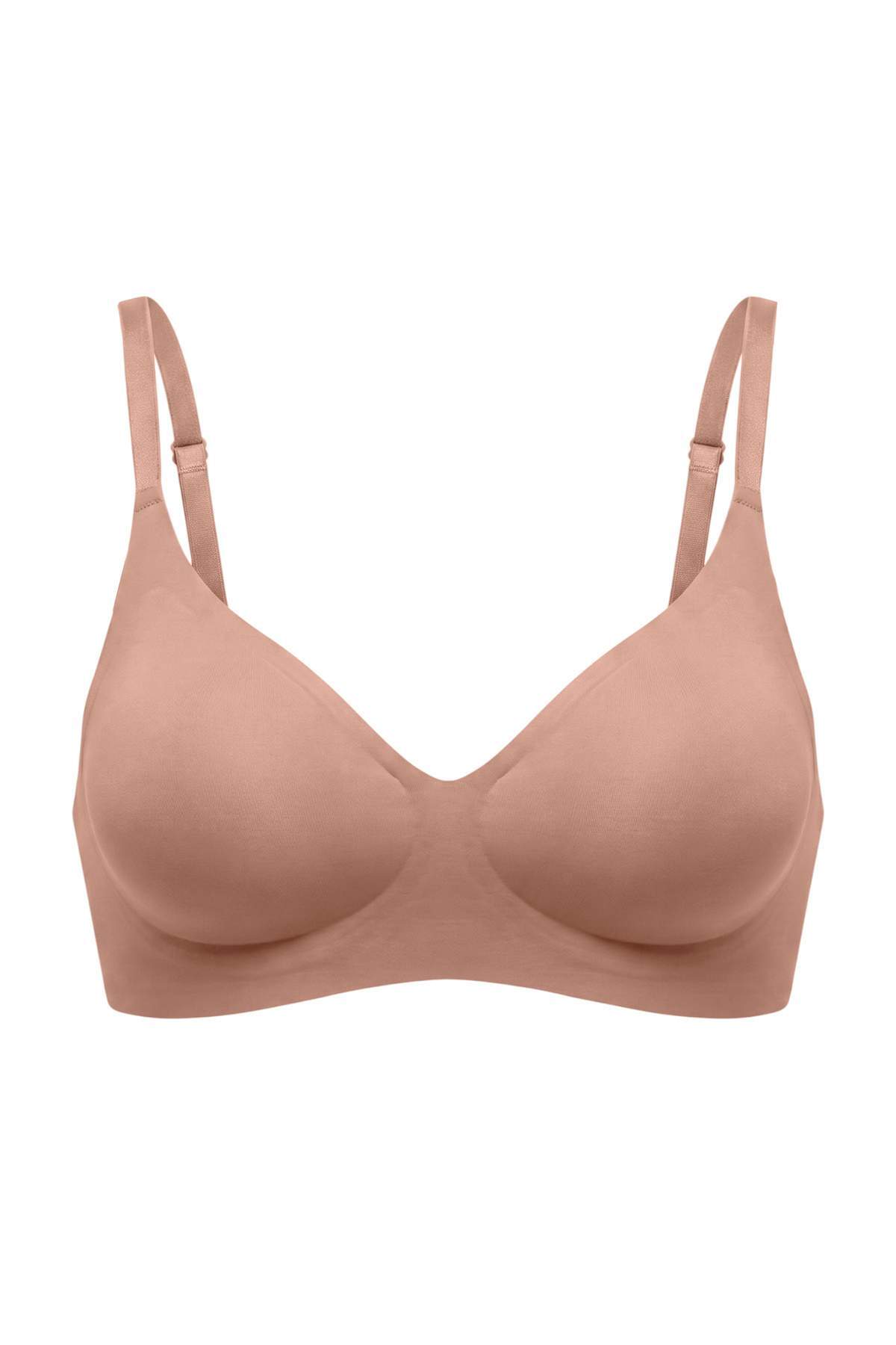 Trendyolmilla Vizon Tekli Micro Balensiz Düz Atma Kap Bralette Sütyen THMAW26SU00024
