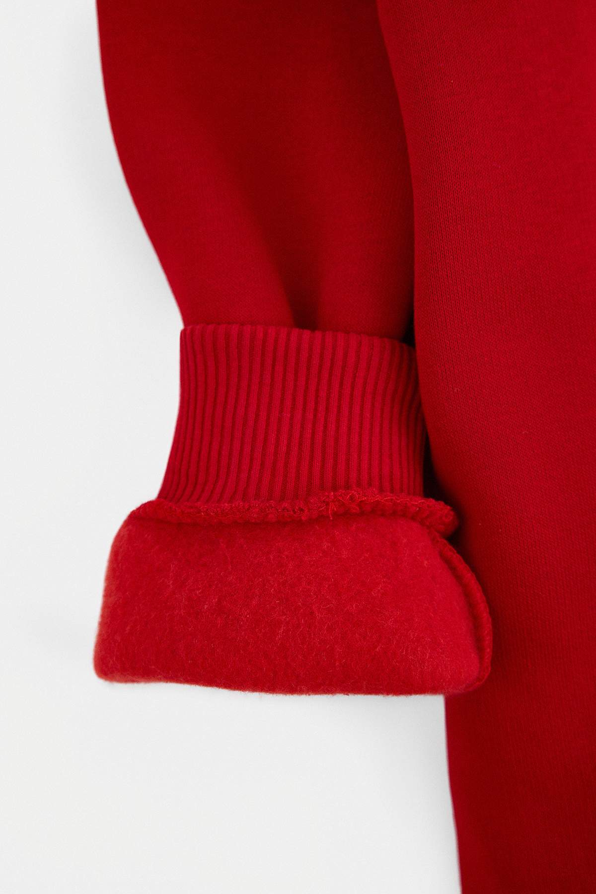 trendyolkids-boys-red-graphic-long-oversize-t
