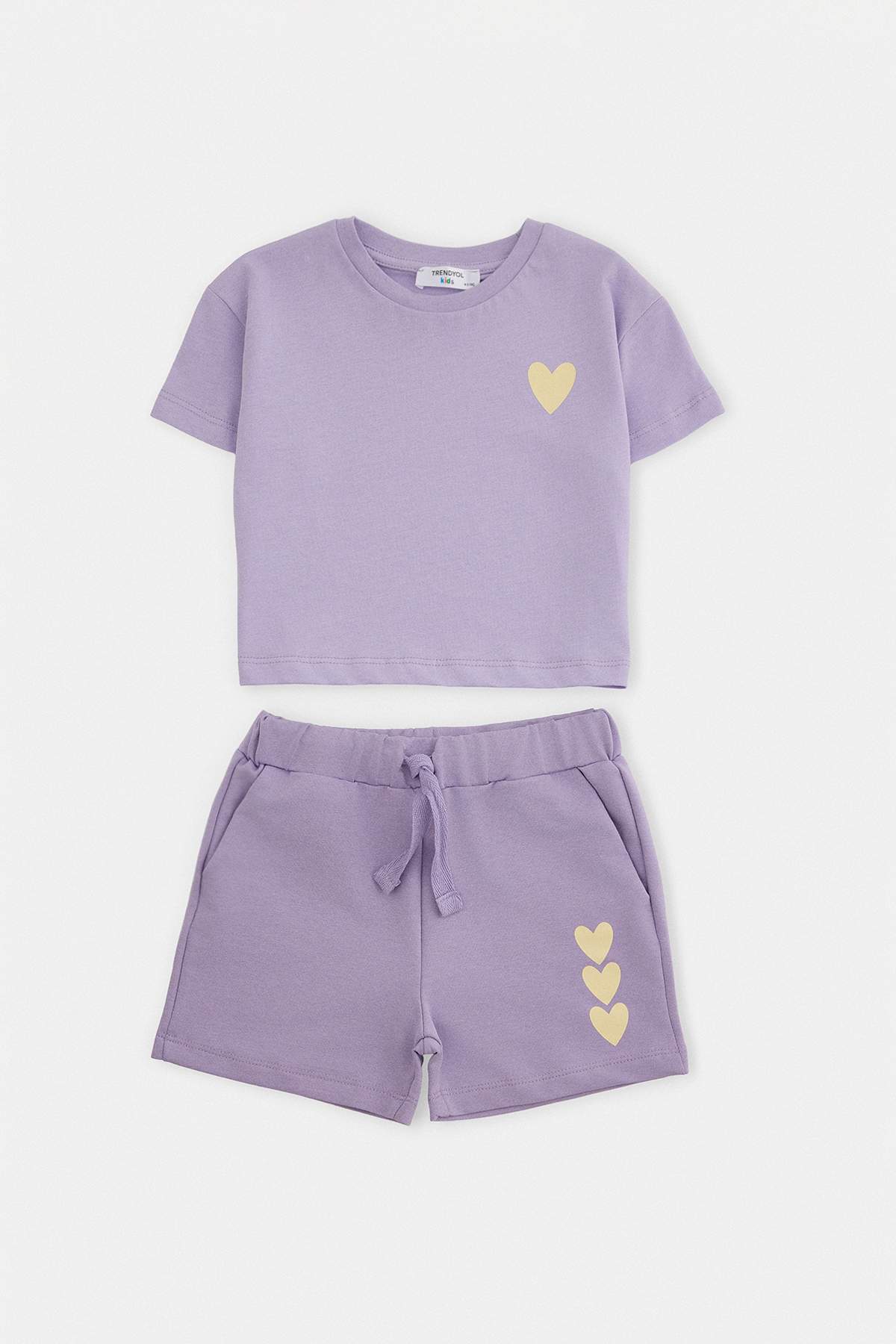 Trendyolmilla Kids Lila Düz Örme Alt - Üst Takım TKDSS26AU00118