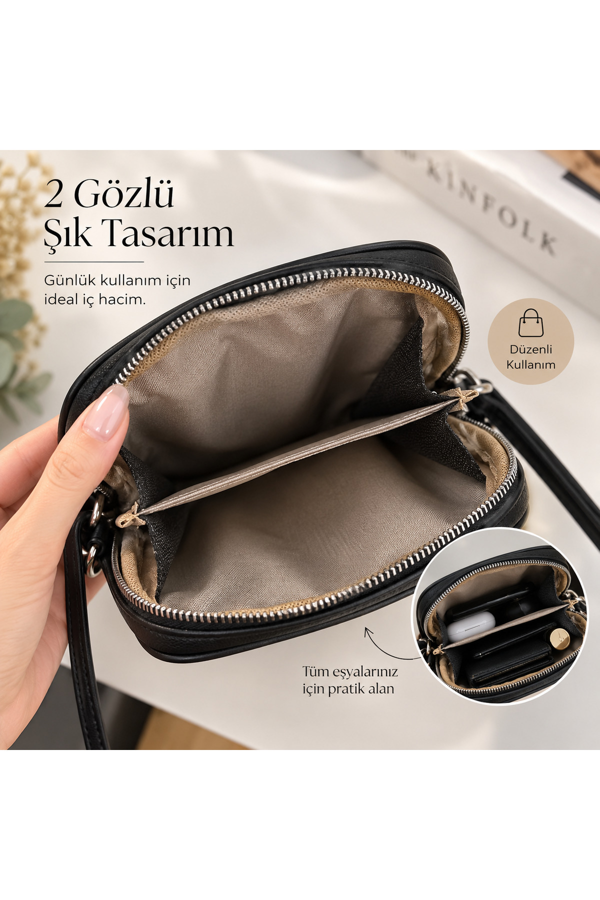 citycenterfashion Kadın Çapraz Telefon Çantası cty-abr-6359B görsel 2