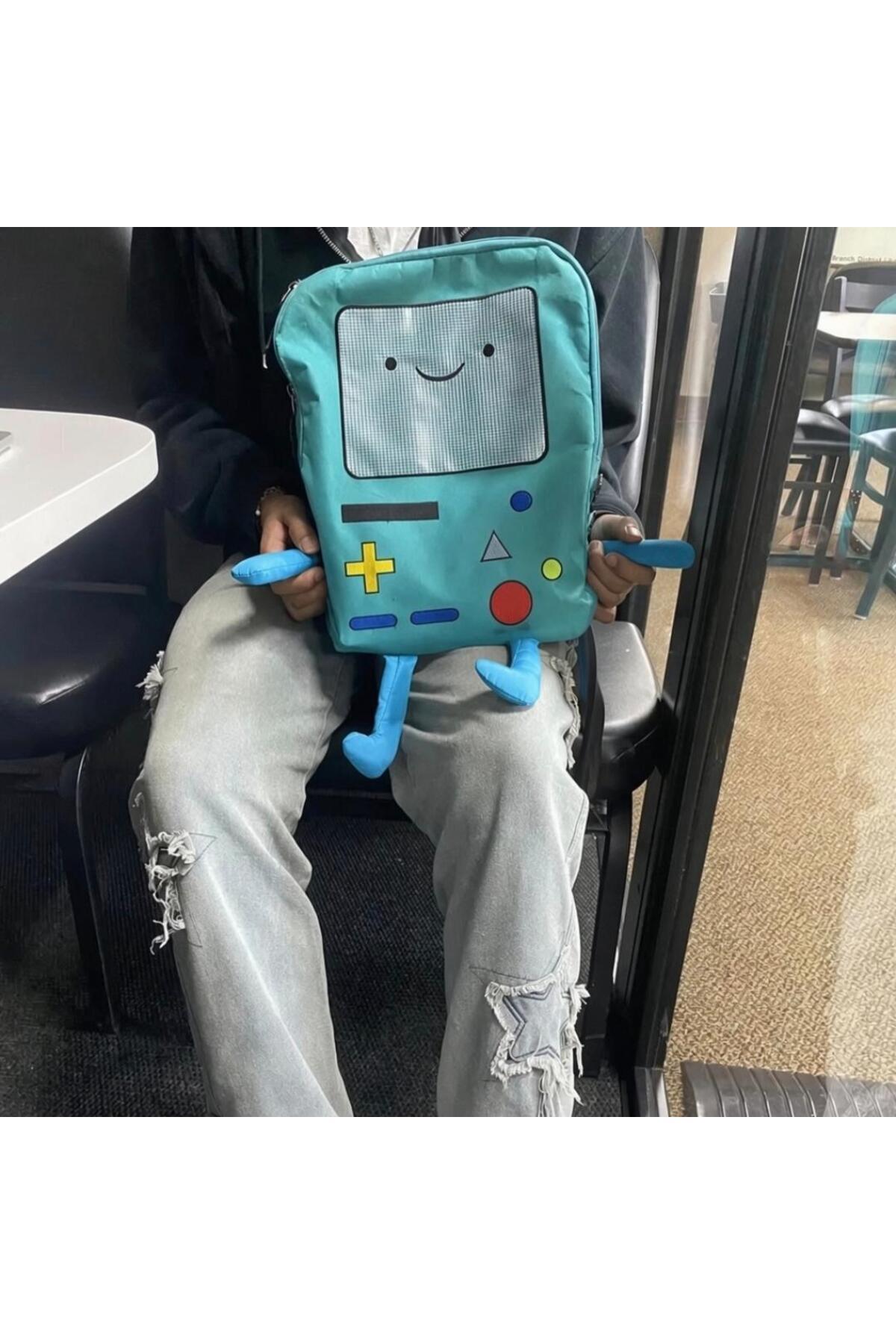 Touz Moda Adventure Time BMO Sırt Çantası görsel 2