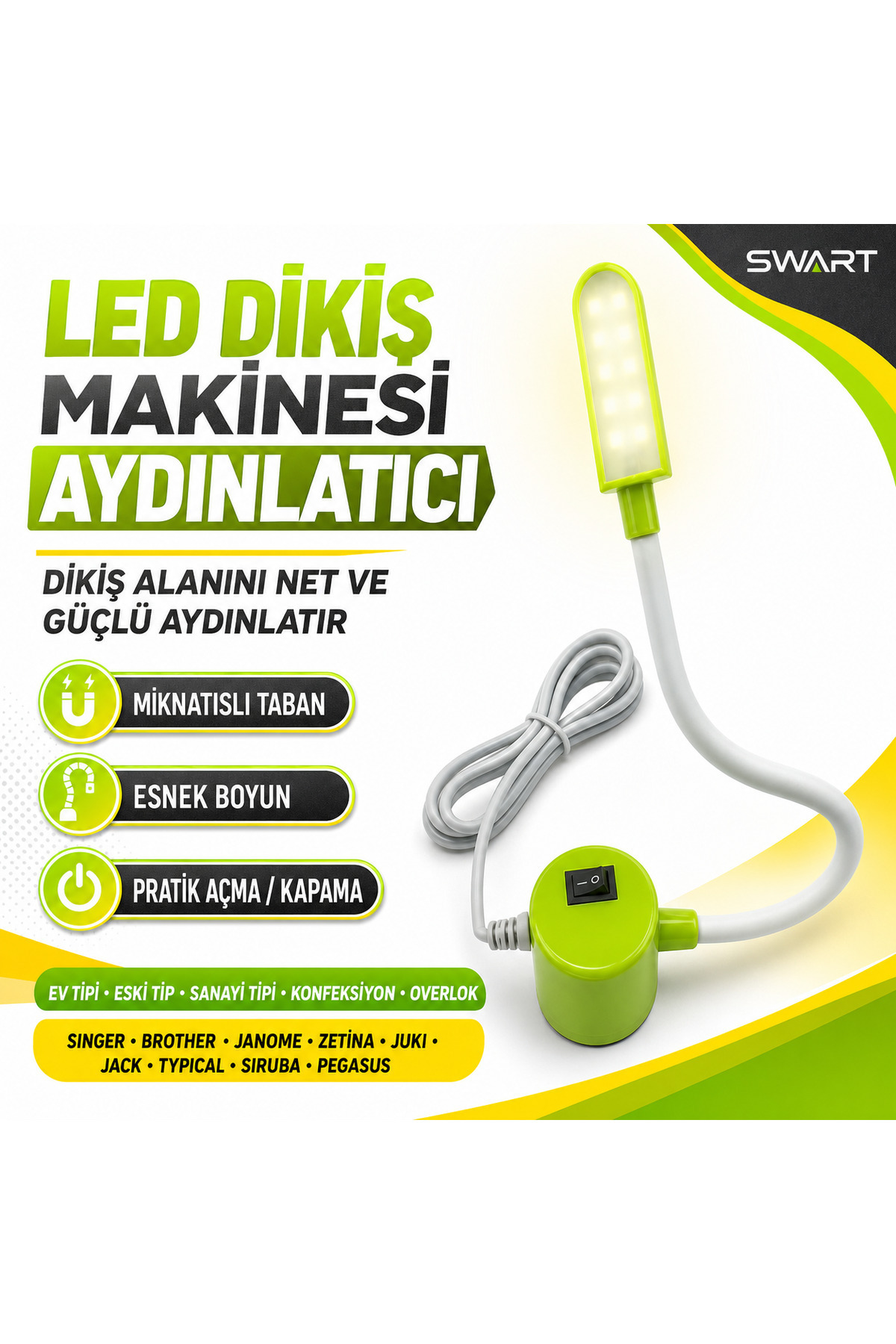 Swart SİNGER ZETİNA PFAFF JANOME DİKİŞ MAKİNLERİ İÇİN SPİRAL