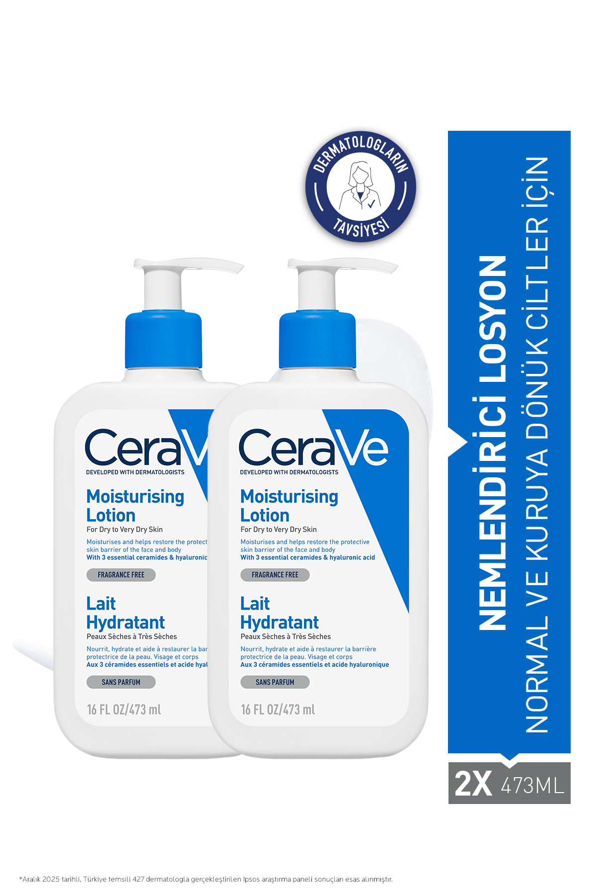 CeraVe Hyalüronik Asit&Seramid İçerikli Normal ve Kuru Ciltler İçin Nemlendirici Yüz&Vücut Losyonu 473 mlX2 — TYCDE6MQYN171223052991529