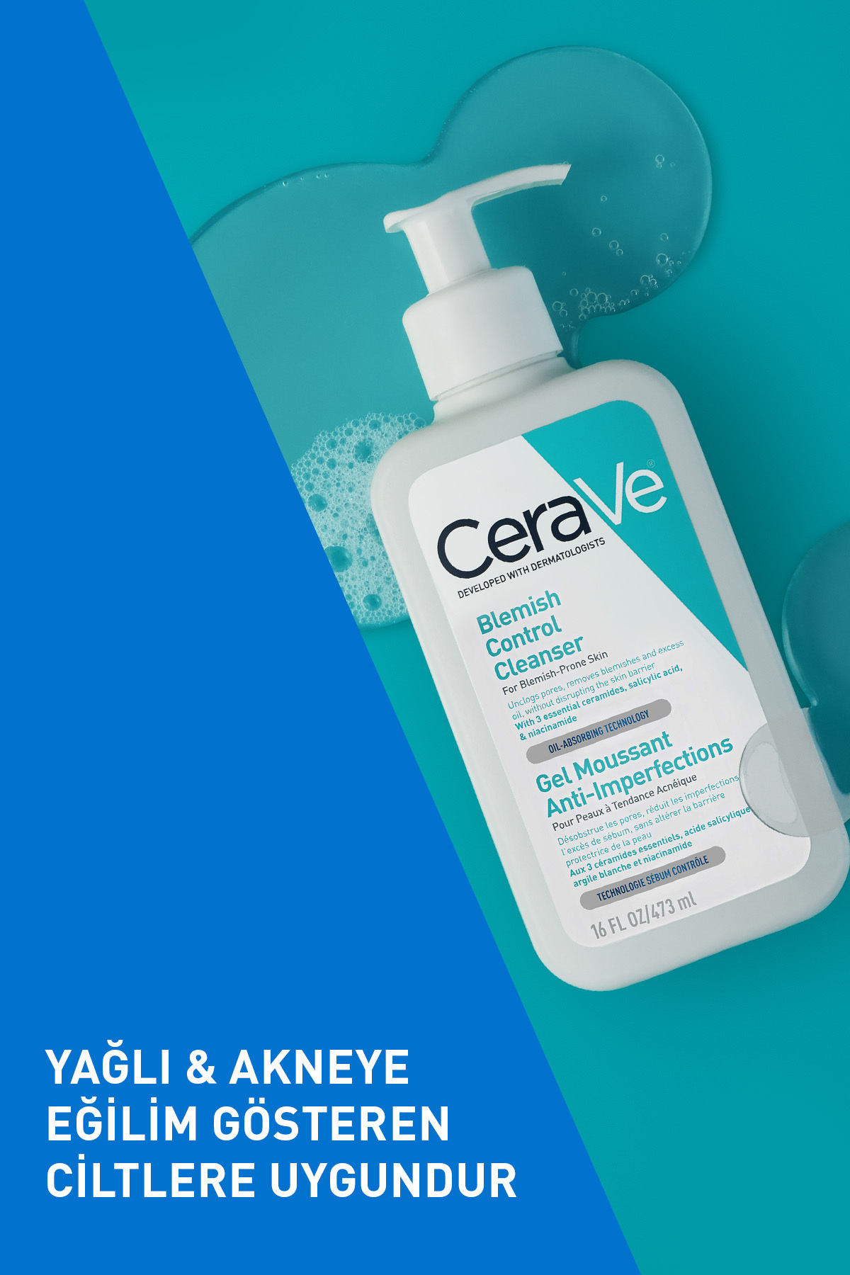 Yağlı ve Akneye Eğilimli Ciltlere Özel Cilt Bakım Seti: Yüz Temizleme Jeli 236ml&Yüz Bakım Jeli 40ml — 2031 — تصویر 4 از 8