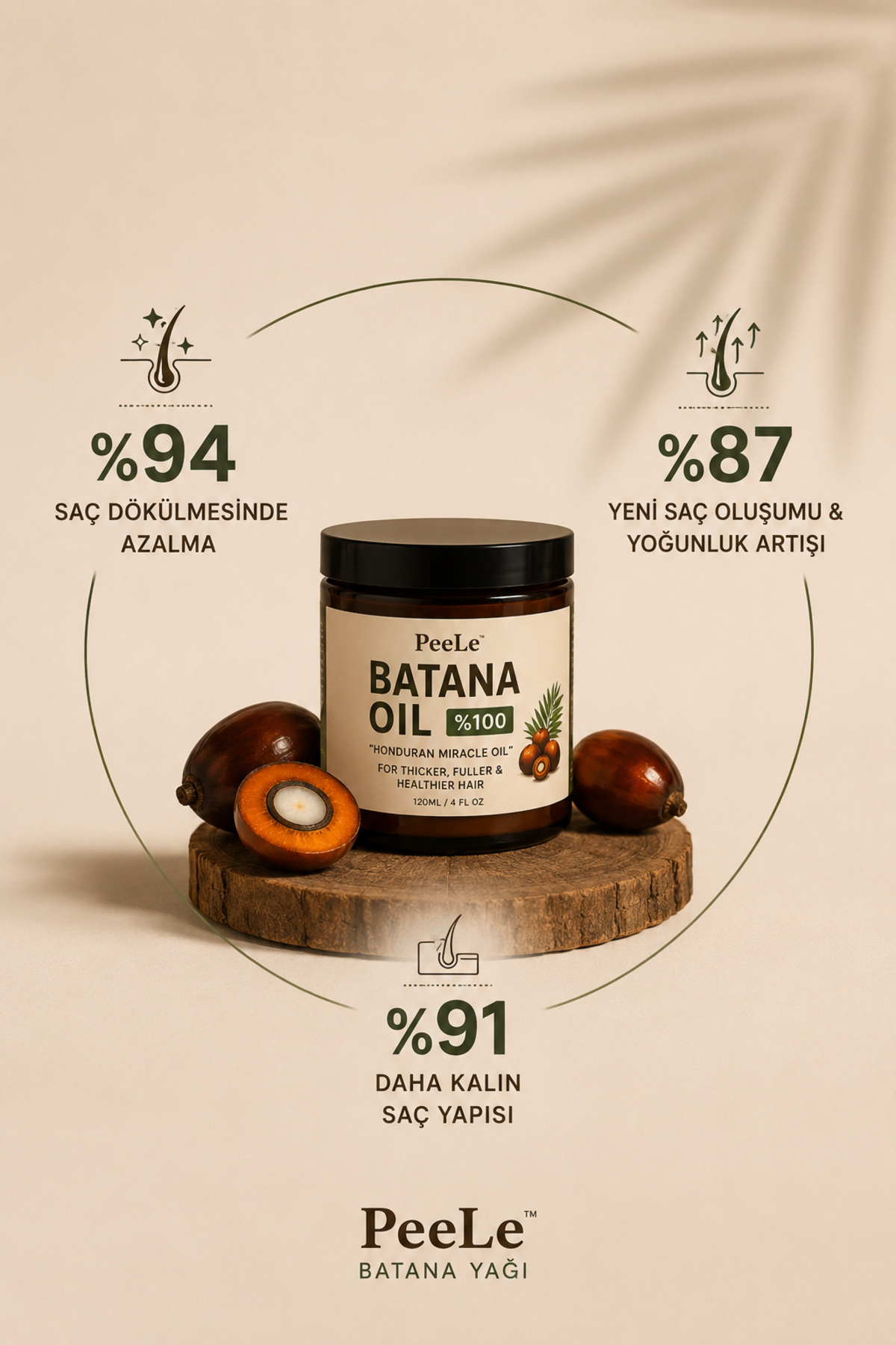 Batana Doğal Saç Bakım Yağı — PEELE-BATANA-120ML — تصویر 2 از 8