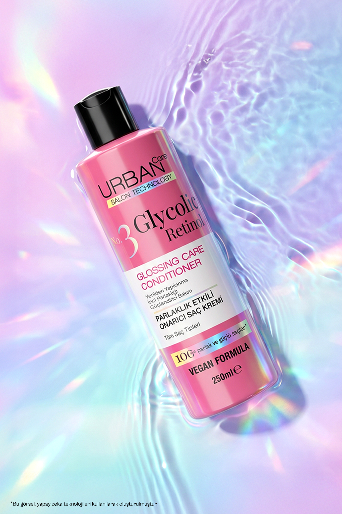 Glycolic Retinol Parlaklık Etkili Onarıcı Saç Bakım Kremi-250ml-Gloss — 8680690712753 — تصویر 7 از 9