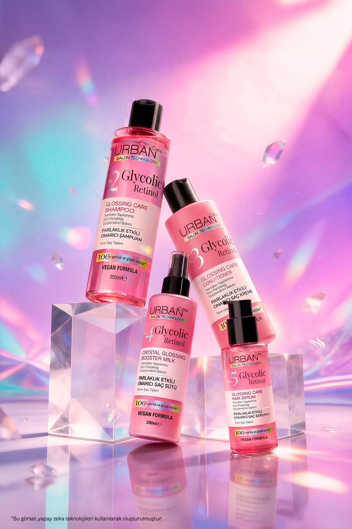 Glycolic Retinol Parlaklık Etkili Onarıcı Saç Bakım Kremi-250ml-Gloss — 8680690712753 — تصویر 9 از 9