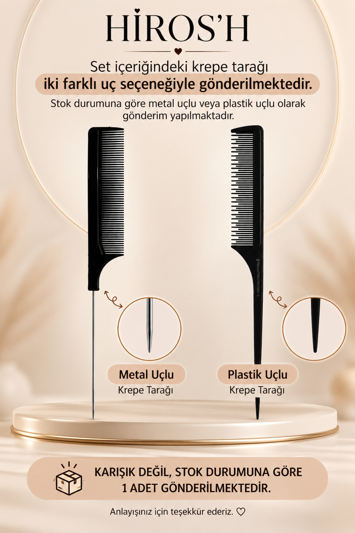 Profesyonel Topuz Fırçası Renkli Stick Wax ve Metal Uçlu Krepe Tarak Seti 3'lü Set — رنگارنگ HRSH Stick wax-topux-krepe — تصویر 3 از 5