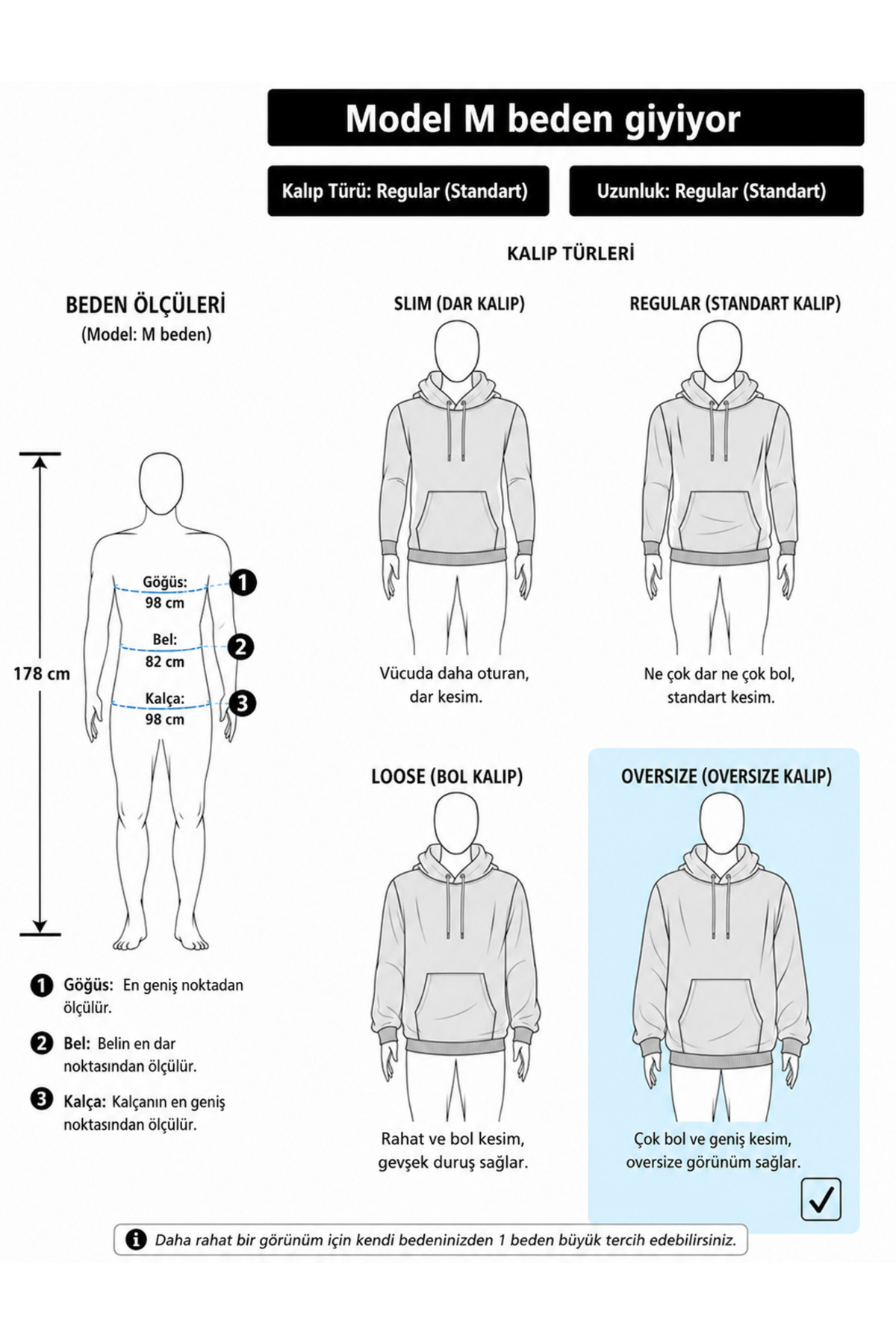 North London Erkek Polar Antrasit Oversize Sweatshirt görsel 7