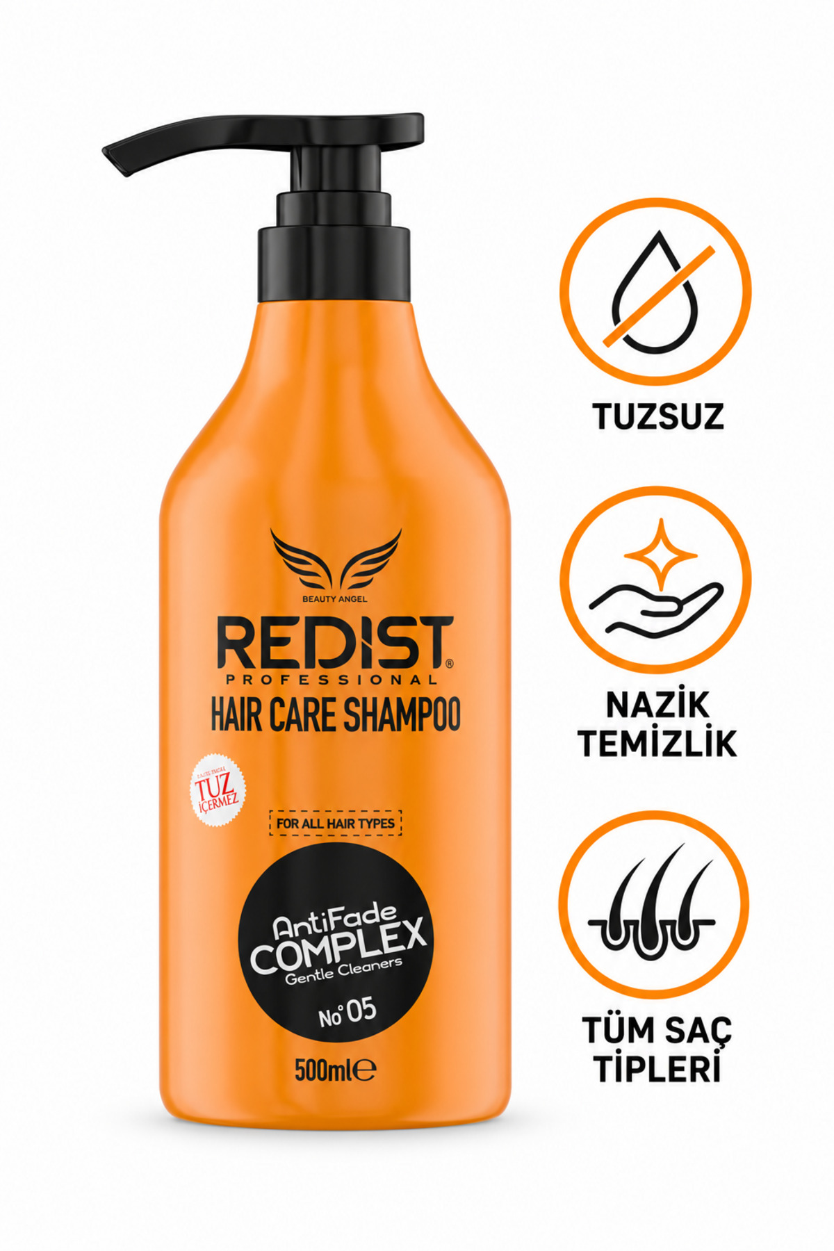 Tuzsuz Brezilya Fönü Şampuanı – Uzun Süreli Pürüzsüzlük ve Yoğun Bakım | Vegan Formül | 500 ml — REDİST- 500 ML - TUZSUZ — تصویر 5 از 8