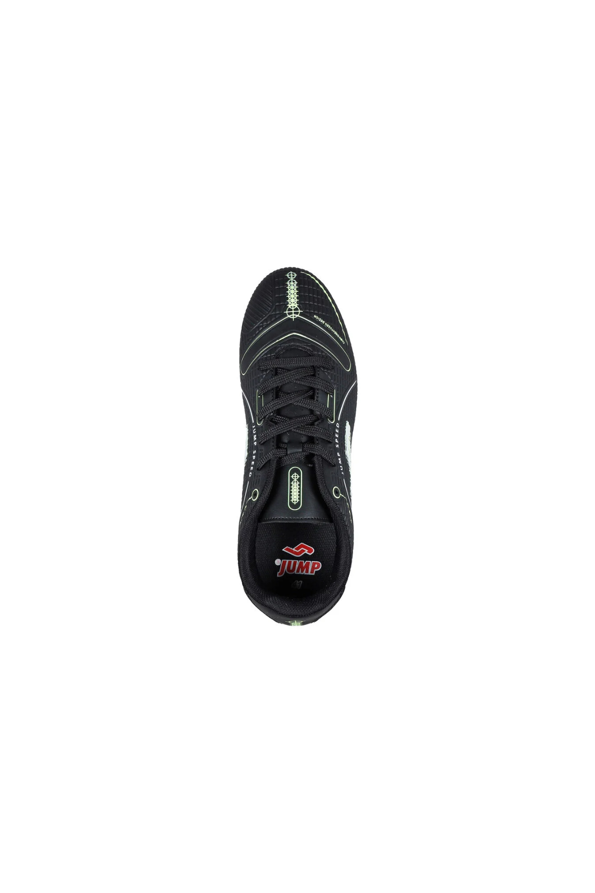 Jump 28223 B-BLACK/NEON GREEN Garson Halısaha Siyah görsel 3