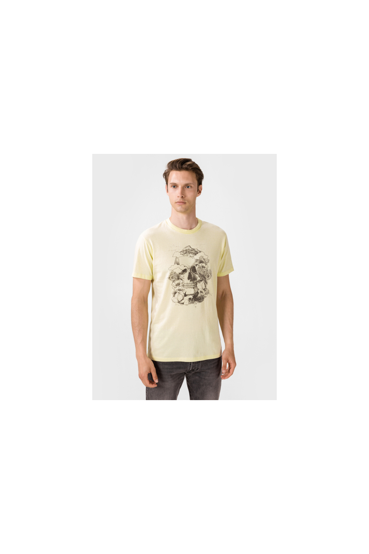 تی شرت مردانه جک اند جونز مدل Pear Sorbet / REG زرد کد 12170382 جک اند جونز تی شرت Jack & Jones