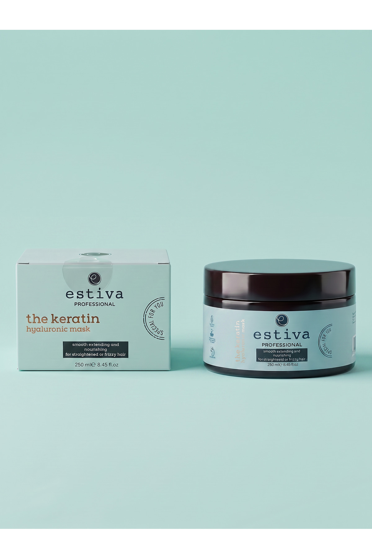 Estiva Keratin & Hyaluronic Mask 250ML - (Asi, Zor , Kabaran Ve Yıpranmış Saçlar İçin saç maskesi) — 1222 — تصویر 2 از 4