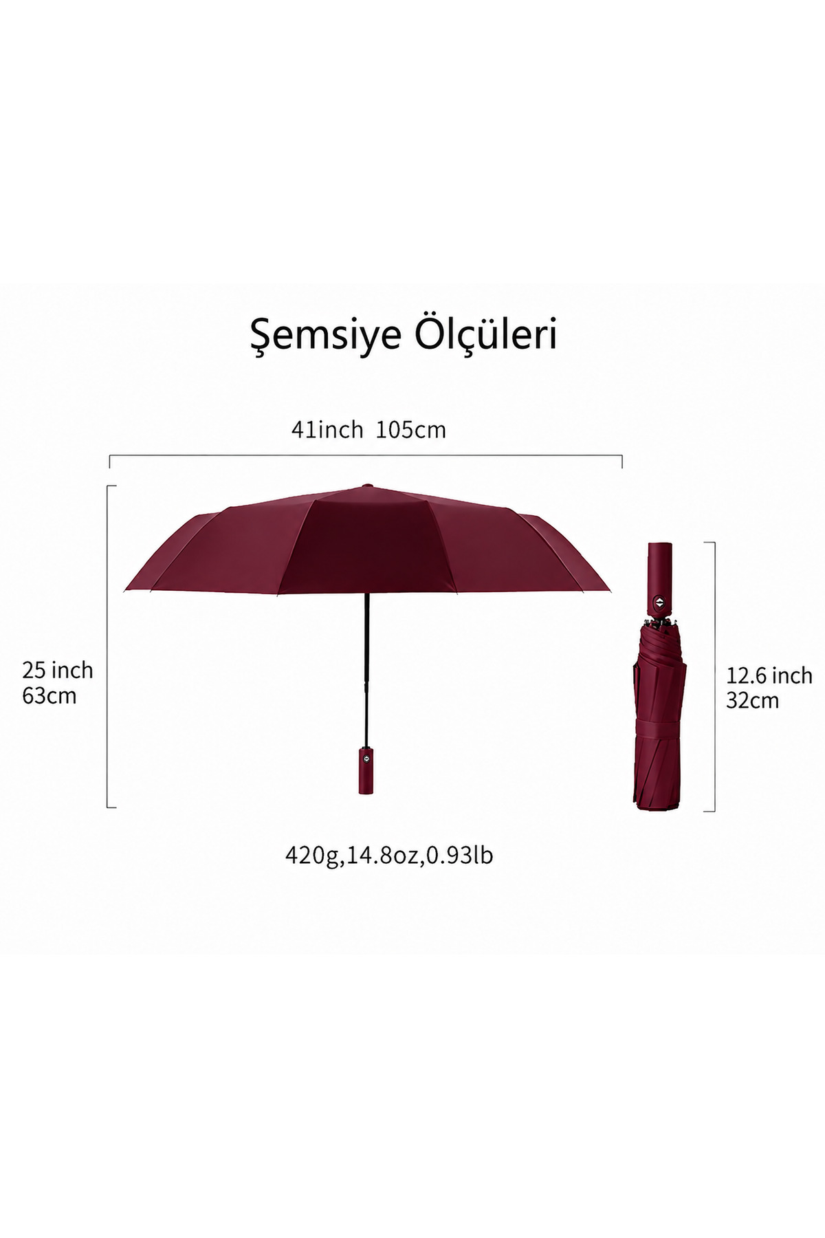 bliss umbrella 12 Telli Otomatik Şemsiye görsel 7