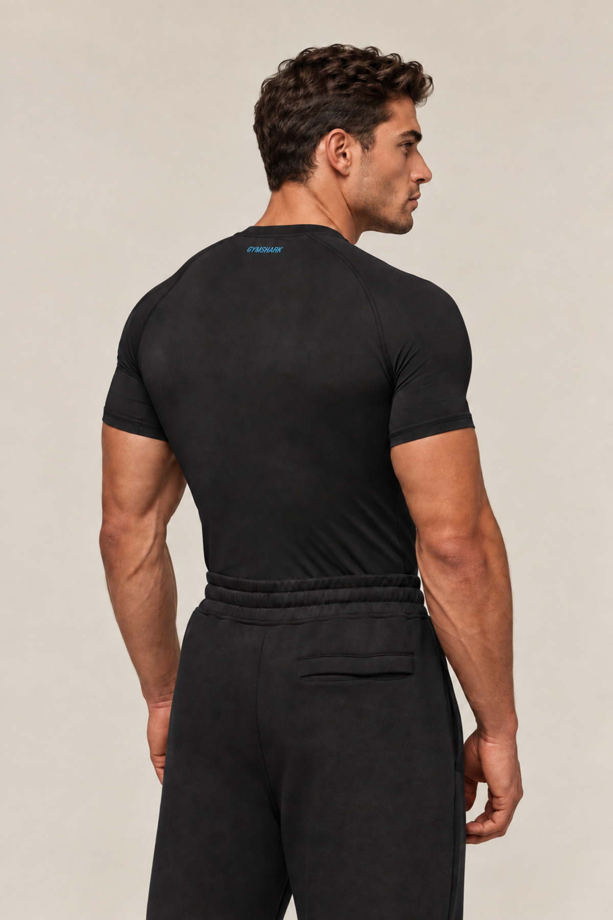 Stylovi Shark Premium Compression Gym Tişört - Ultra Esnek, Slim Fit T-Shirt görsel 3