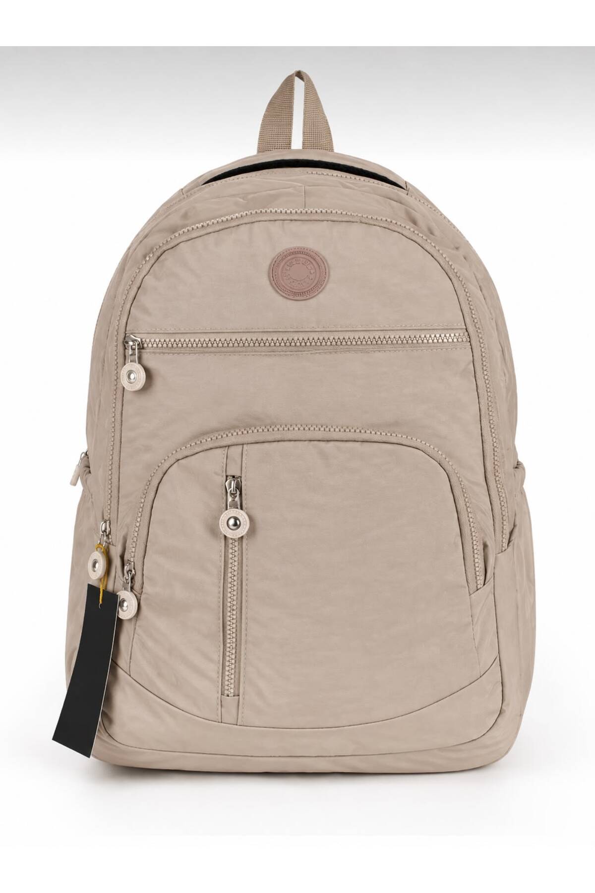 citycenterfashion Unisex Güçlendirilmiş Askı ve Astarıyla Lüx Krinkıl Su Geçirmez Kumaş Büyük Boy Sırt Çantası cty-lbn-101 Çok Bölmeli Okul ve Seyahat Çantası görsel 3