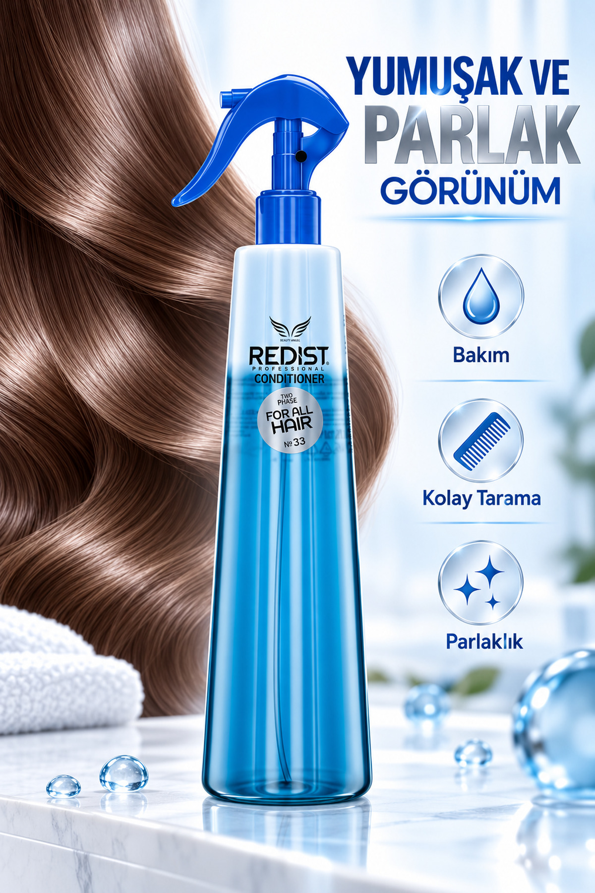 اسپری مو مرطوب کننده و محافظ حرارت All Hair Blue Collagen، 400 میلی لیتر — 117 — تصویر 5 از 9