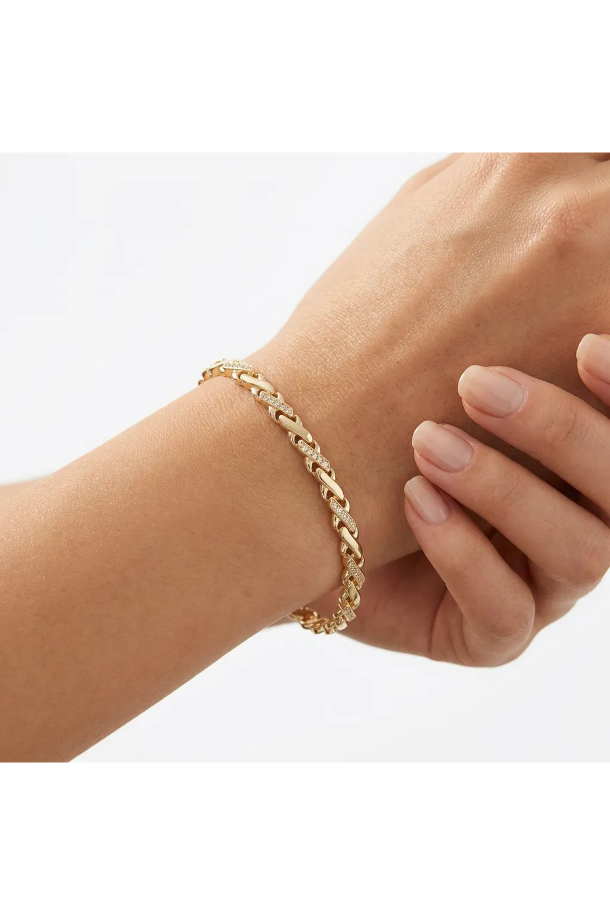 Bessence Jewelry Co XUPING Bileklik VIP Sonsuzluk Model Zirkon Taşlı - 17 CM + 2CM AYARLANABİLİR görsel 3