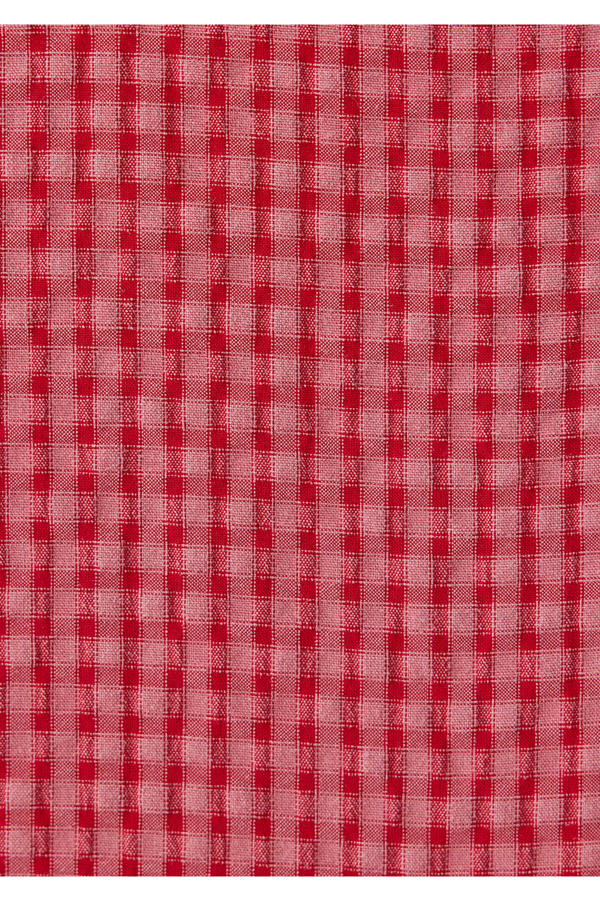 (Tencel™) Lyocell Karışımlı Kareli Kırmızı Gömlek Oversize / Geniş Kesim 1220468-83957 — قرمز — تصویر 6 از 6