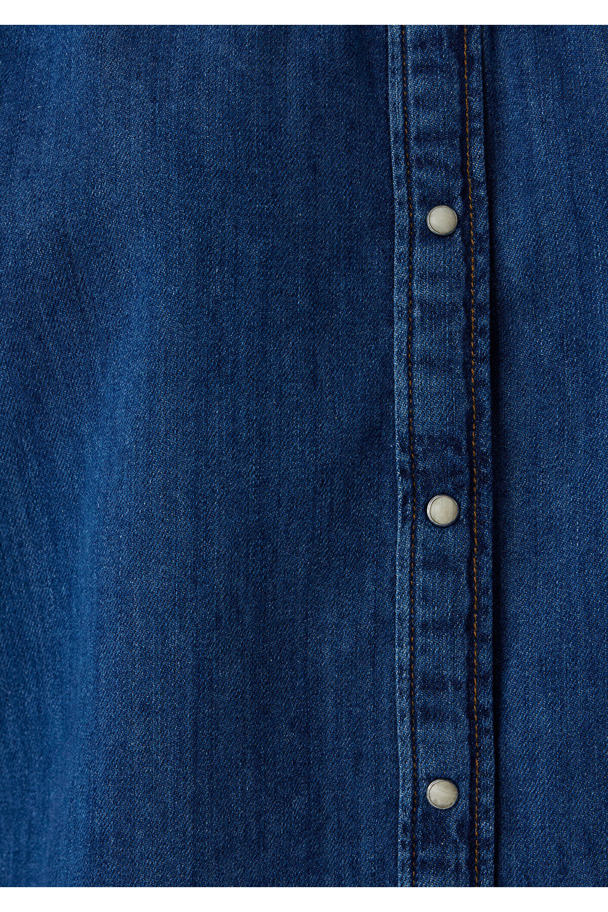 Iconic Indigo Mavisi Jean Gömlek Regular Fit / Normal Kesim 1217129-A6911 — آبی — تصویر 8 از 8