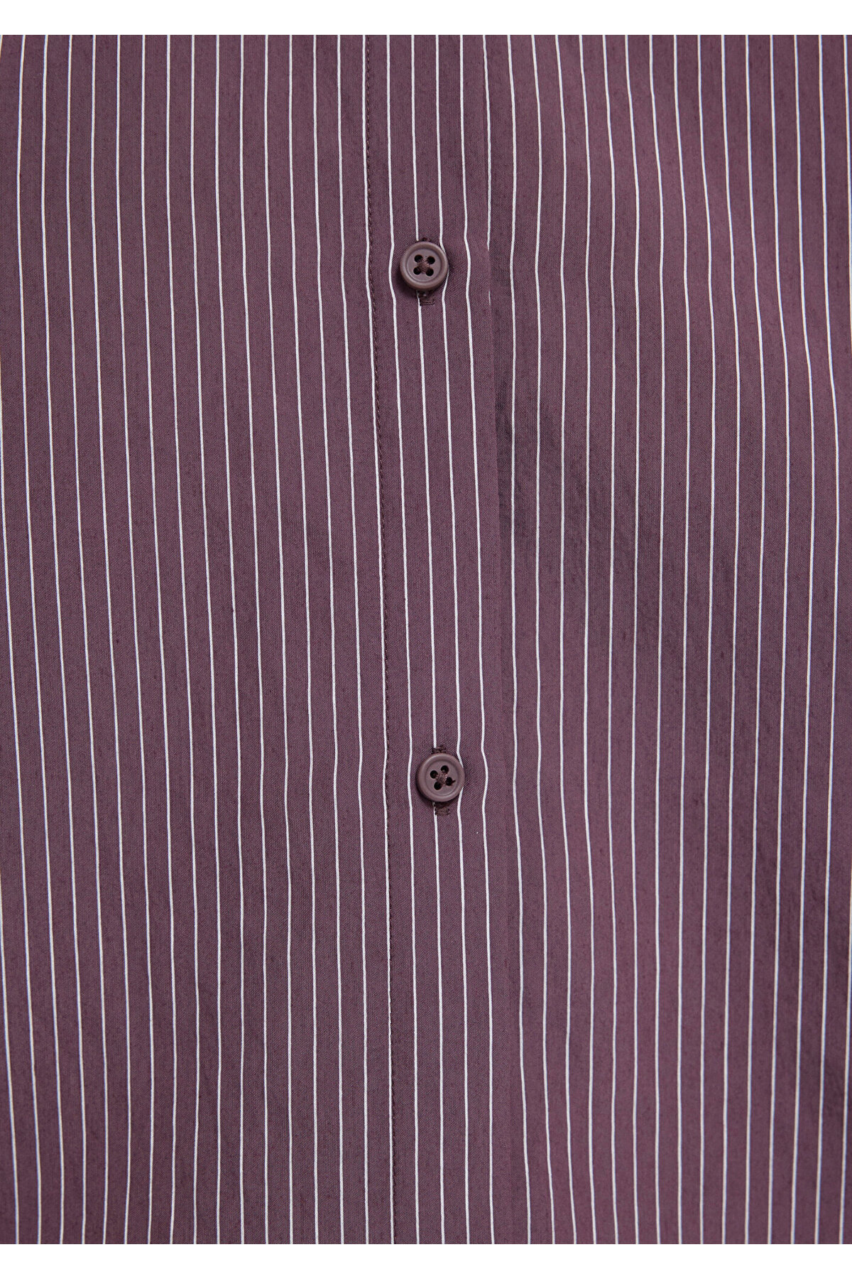 Çizgili (TENCEL™) Liyosel Karışımlı Gömlek Regular Fit / Normal Kesim 1211374-91569 — بنفش — تصویر 8 از 8