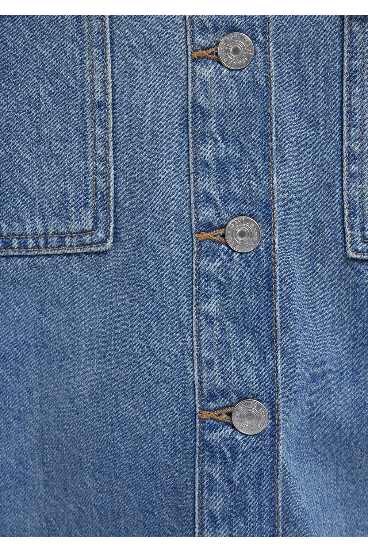 Bekka Classic Denim Indigo Mavisi Jean Gömlek Boyfriend 1211000-89250 — آبی — تصویر 8 از 8