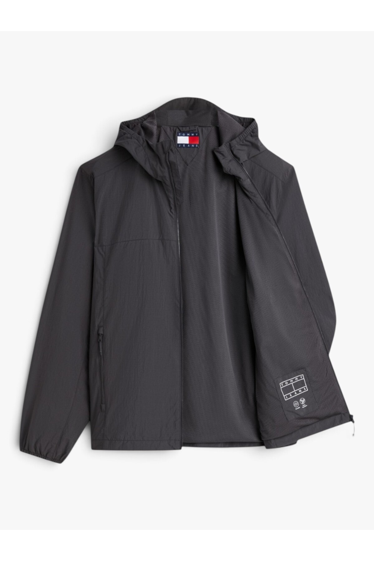 کت مردانه خاکستری TJM مدل CHICAGO PACKABLE JACKET EXT - DM0DM23223 — مشکی — تصویر 2 از 6